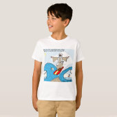 ロンドンのタイムズの漫画Tシャツ Tシャツ (正面フル)