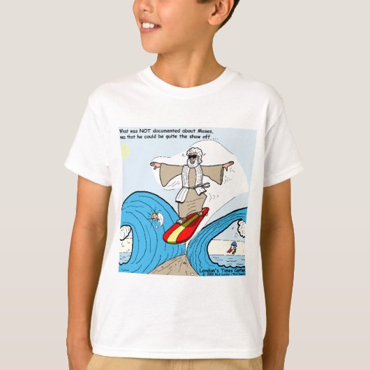 ロンドンのタイムズの漫画Tシャツ Tシャツ (正面)