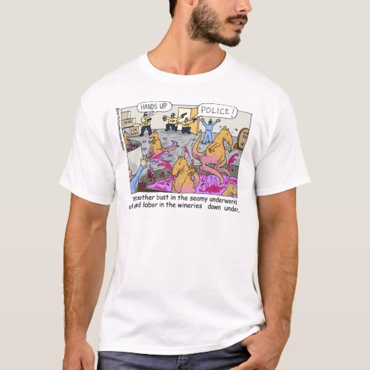 ロンドンのタイムズの漫画Tシャツ Tシャツ (正面)
