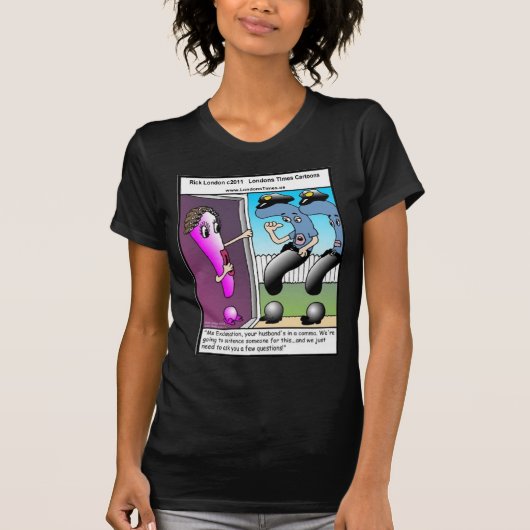 ロンドンのタイムズ カートゥーンティーシャツ Tシャツ (正面)