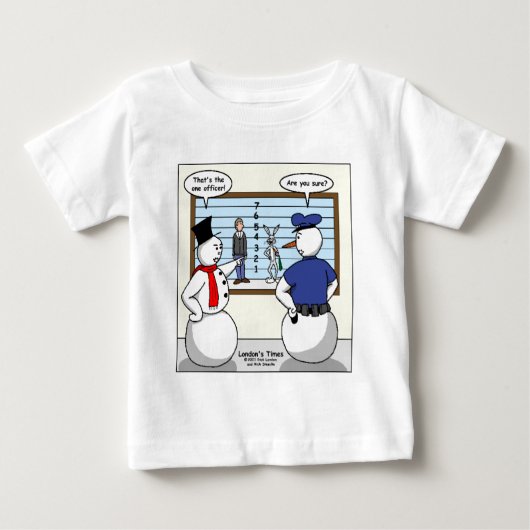 ロンドンのタイムズ カートゥーンTシャツ ベビーTシャツ (正面)