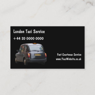 ロンドンのタクシーの名刺 名刺
