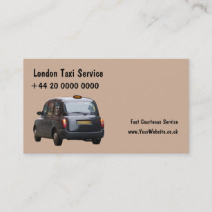 ロンドンのタクシーの名刺 名刺