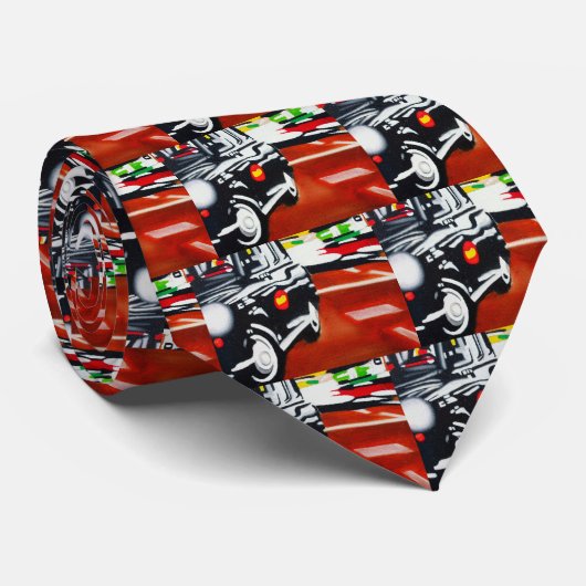 ロンドンのタクシーの黒のタクシーのデザイン ネクタイ (ロール)