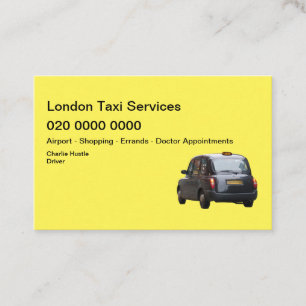 ロンドンのタクシーサービス 名刺