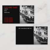 ロンドンのタクシー運転手 名刺 (正面/裏面)