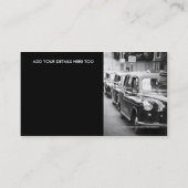 ロンドンのタクシー運転手 名刺 (裏面)