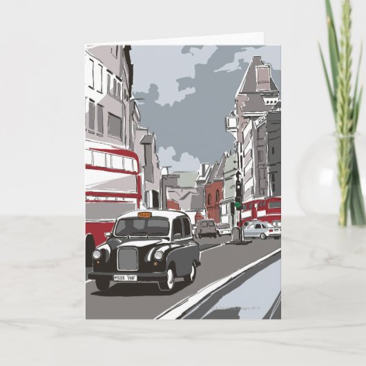 ロンドンのタクシー カード (正面)