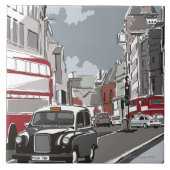 ロンドンのタクシー タイル (正面)