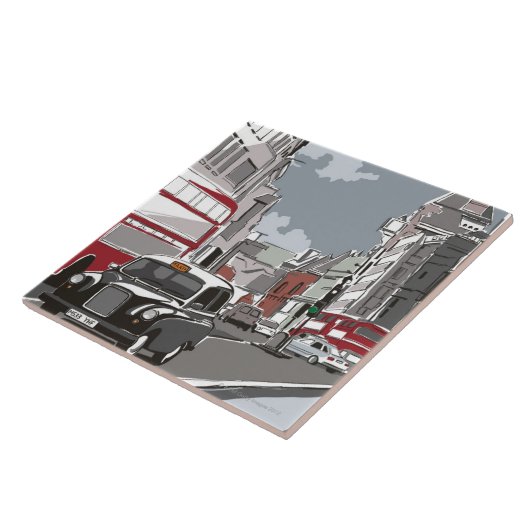 ロンドンのタクシー タイル (側面)