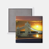 ロンドンのタワーブリッジマグネット マグネット (正面/裏面)