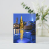 ロンドンのトラファルガースクエアでのクリスマス ポストカード (スタンド正面)