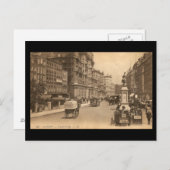 ロンドンのナイツブリッジの古いポストカード ポストカード (正面/裏面)