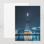 ロンドンのナイトカード セーブザデート (正面/裏面)