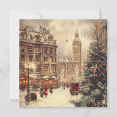 ロンドンのノスタルジックなクリスマス シーズンカード (正面)