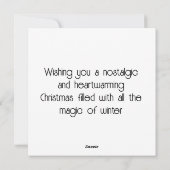 ロンドンのノスタルジックなクリスマス シーズンカード (裏面)