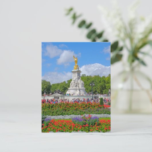 ロンドンのバッキンガム宮殿ビクトリア・メモリアル ポストカード (スタンド正面)