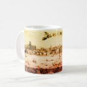 ロンドンのパノラマ1616 コーヒーマグカップ (正面左)