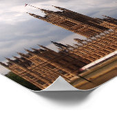 ロンドンのビッグベンと議会の家のポスター ポスター (角)