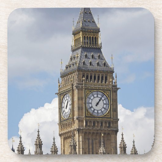 ロンドンのビッグベンと議会 コースター (正面)