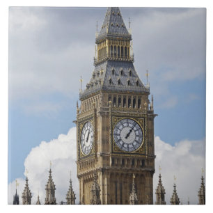 ロンドンのビッグベンと議会 タイル