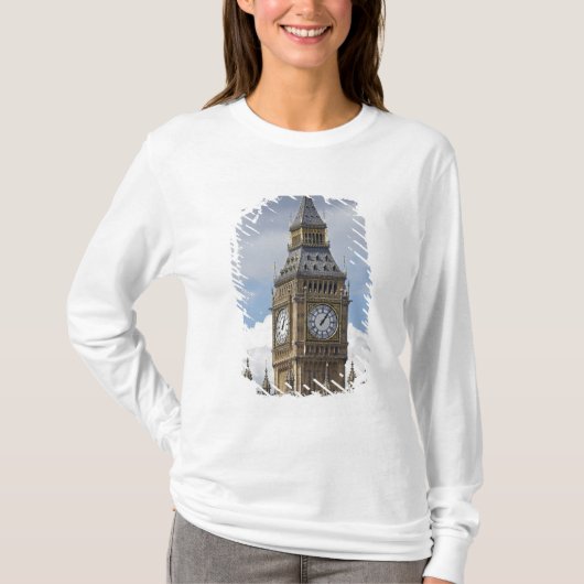 ロンドンのビッグベンと議会 Tシャツ (正面)
