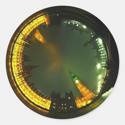 ロンドンのビッグベン議会のランドマーク ラウンドシール (正面)