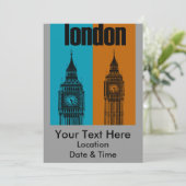 ロンドンのビッグベン 招待状 (スタンド正面)