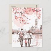 ロンドンのファミリータイム ポストカード (正面/裏面)