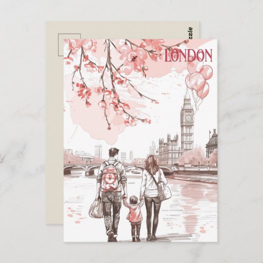 ロンドンのファミリータイム ポストカード (正面/裏面)
