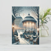 ロンドンのフェスティバルシーズン – ヴィンテージクリスマス シーズンカード (スタンド正面)