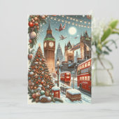 ロンドンのフェスティバルスプレンダー鮮やか – クリスマスカード (スタンド正面)