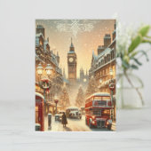 ロンドンのフェスティバルスプレンダー鮮やか – クリスマスカー シーズンカード (スタンド正面)