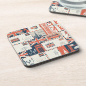 ロンドンのポスト・コルクで支えられたコースター コースター (左側)