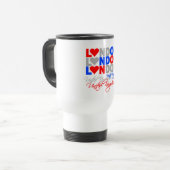 ロンドンのマグ-スタイル及び色を選んで下さい トラベルマグ (正面左)