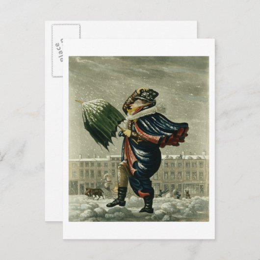 ロンドンのメリークリスマスそして明けましておめでとう、 シーズンポストカード (正面/裏面)