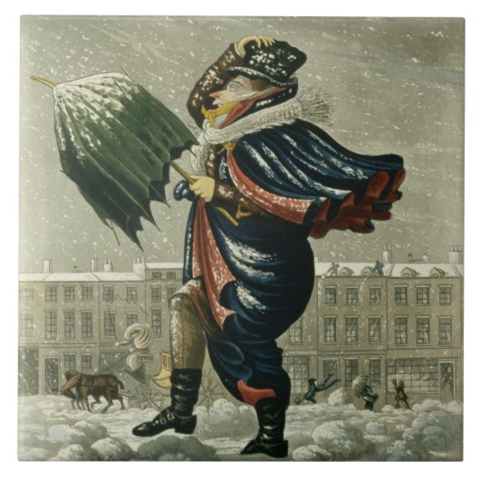 ロンドンのメリークリスマスそして明けましておめでとう、 タイル (正面)