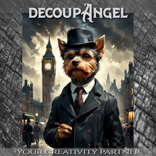 ロンドンのヨークシャー犬 – デコページ – 薄葉紙