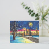 ロンドンのランプリターはゴードン・ブルース・アートを責める ポストカード (スタンド正面)