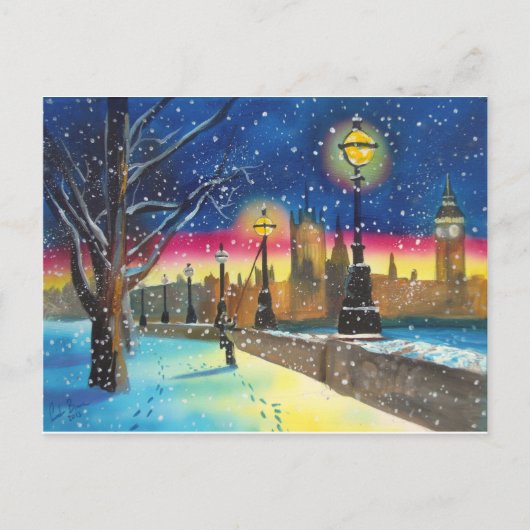 ロンドンのランプリターはゴードン・ブルース・アートを責める ポストカード (正面)