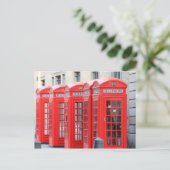 ロンドンのレッドテレフォンブース ポストカード (スタンド正面)