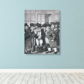 ロンドンのロイドの外で キャンバスプリント (インサイチュ (ウッドフロア))