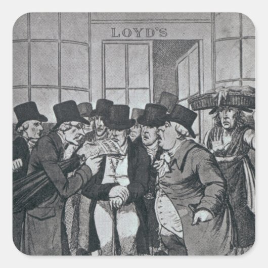 ロンドンのロイドの外で スクエアシール (正面)