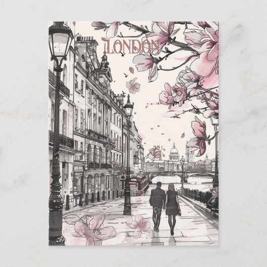 ロンドンのロマンス ポストカード (正面)