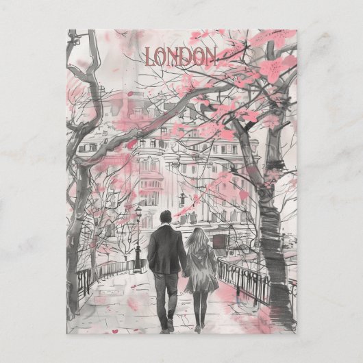 ロンドンのロマンス ポストカード (正面)