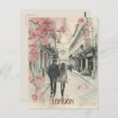 ロンドンのロマンス ポストカード (正面/裏面)