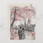 ロンドンのロマンス ポストカード (正面/裏面)