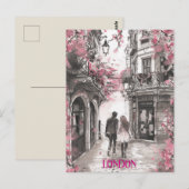 ロンドンのロマンス ポストカード (正面/裏面)