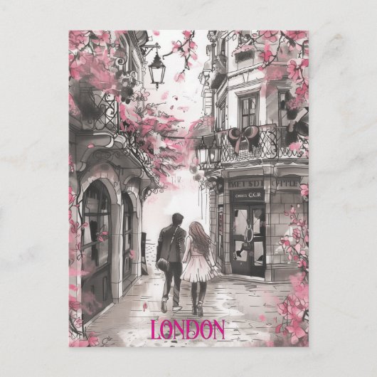 ロンドンのロマンス ポストカード (正面)