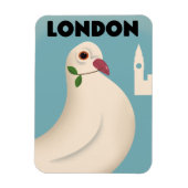 ロンドンのヴィンテージスタイルの旅行ポスター マグネット (縦)